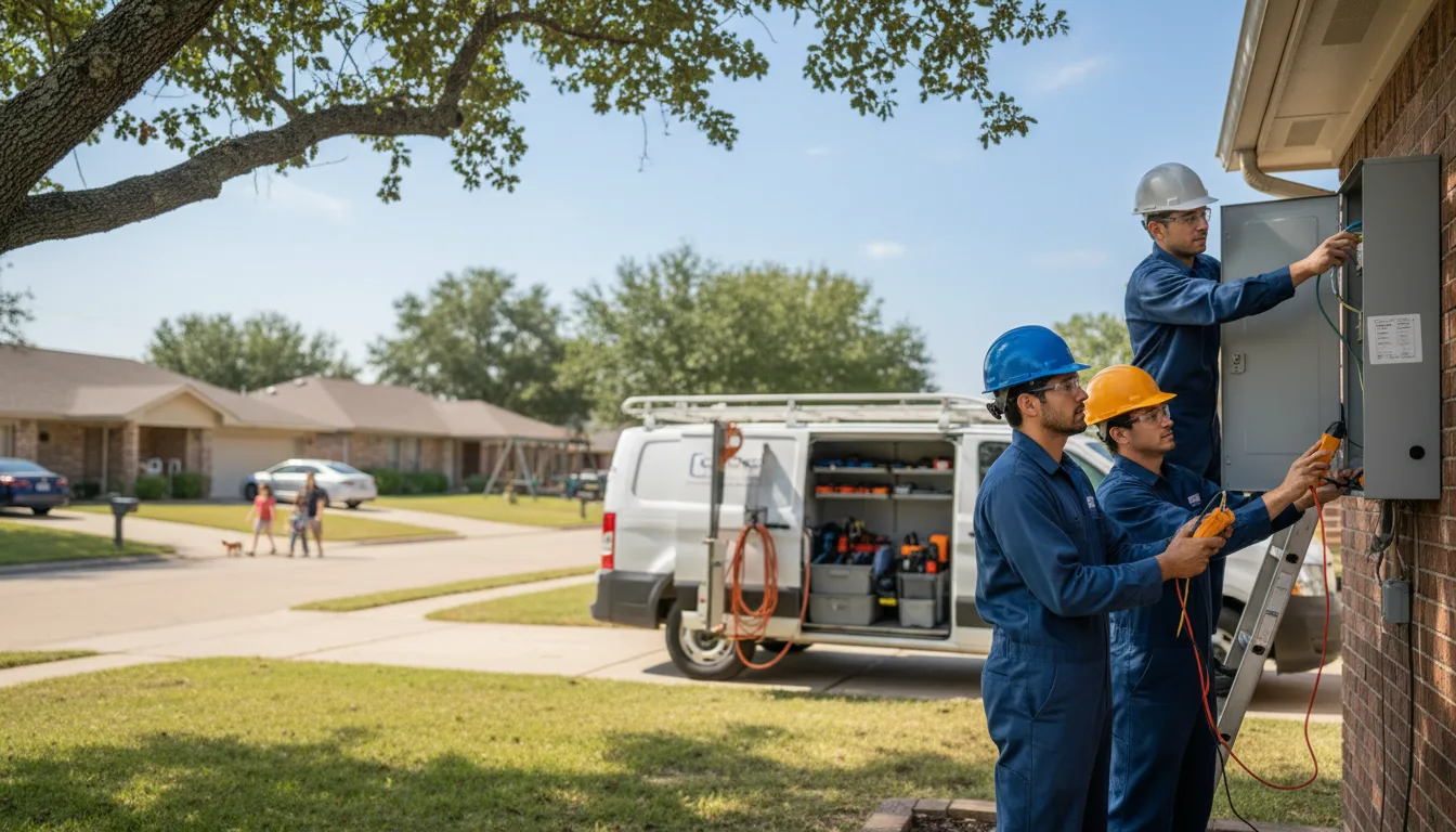 Certified electrician providing emergency electrical services in La Porte, TX
